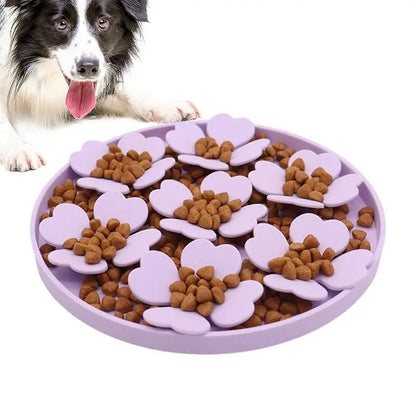Dog/Cat Lick Mat - Slow Silicone Food Bowls With Suction Cup Feeding