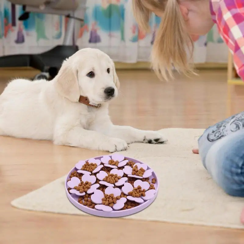Dog/Cat Lick Mat - Slow Silicone Food Bowls With Suction Cup Feeding