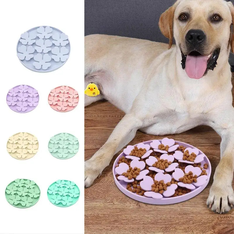 Dog/Cat Lick Mat - Slow Silicone Food Bowls With Suction Cup Feeding